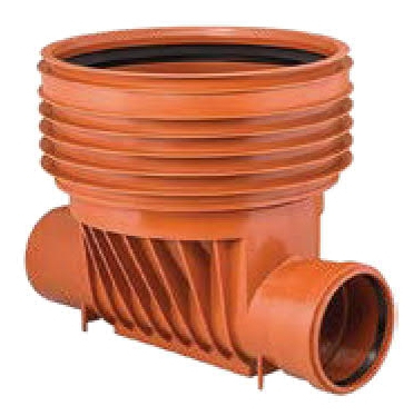 Проходной лоток колодца ПВХ-ПВХ